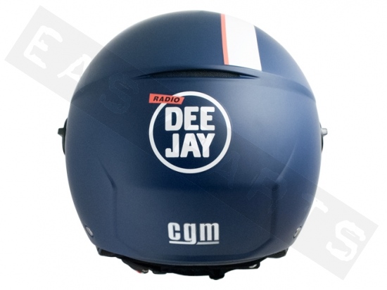Helm Demi Jet CGM 107DJ1 Deejay Mat Blauw (gevormd vizier)